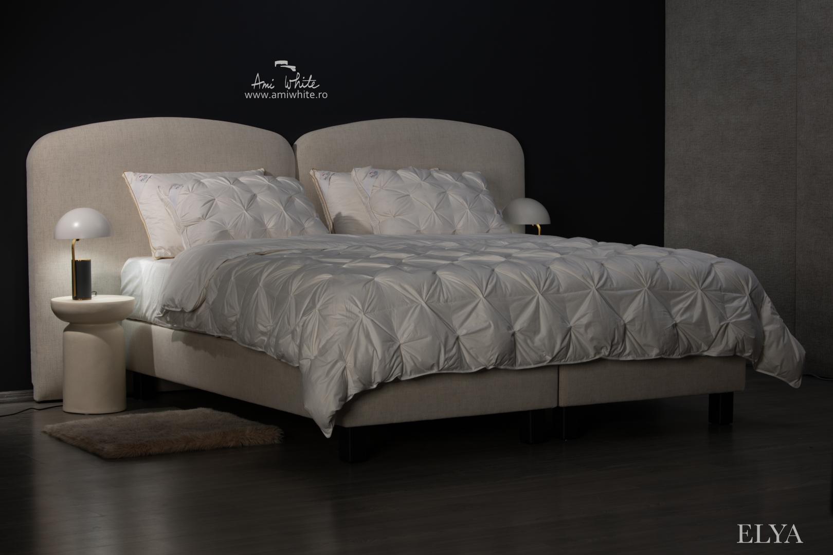Pat tapițat BoxSpring ELYA